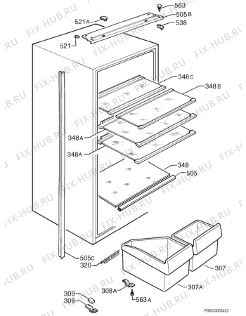 Схема №1 SK9 12 40I с изображением Поверхность для холодильника Aeg 2251185480